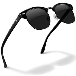 livho Rimless Trendy Polarized Sunglasses Men Women, Retro Sun Glasses for Men Women 2025, Semi Rimless UV Protection Shades