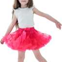 Girl's Lightweight Tutu Skirt Princess Puffy Skirt Layered Ballet Dance Skirt(Green,L) (Green, L)
