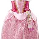 Disney Princess Aurora Dress Costume, Sing & Shimmer Musical Sparkling Dress, Sing-A-Long To Once Upon A Dream Perfect for Party, Halloween Or Pretend Play Dress Up 