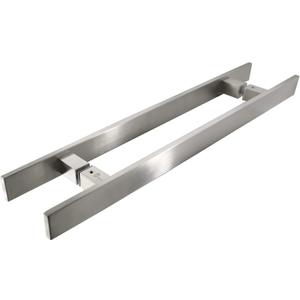 TOGU TG-6018 36 inches Solid Standoffs Heavy-Duty Commercial Grade-304 Stainless Steel Push Pull Door Handle/Barn Door Pull Handle/Glass Pulls, Full Brushed Stainless Steel Finish (36 in (Length)/1.58 x 0.39 in (Front x Side)) TOGU TG-6018 36 inches Solid Standoffs Heavy-Duty Commercial Grade-304 Stainless Steel Push Pull Door Handle/Barn Door Pull Handle/Glass Pulls, Full Brushed Stainless Steel Finish (36 in (Length)/1.58 x 0.39 in (Front x Side))