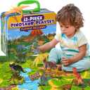 Beyond Innoventions Dinosaur Toys for Kids 2-4 | Value Pack of 12 Realistic Dino Toys, Play Mat & Storage Box Included | Non-Toxic & BPA Free | Plastic Dinosaur Toys for Kids 3-5 - Toy Dinosaurs