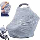 Breastfeeding Cover Carseat Canopy - Multi Use Car Seat Covers for Babies, Infant Stroller Cover, Baby Shower Gifts for Boys and Girls (grey)