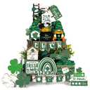 Wesiti 22 Pcs St. Patrick's Day Tiered Tray Decorations Cute Farmhouse Ireland Lucky Clover Truck Wooden Table Sign St. Patrick's Day Table Decoration for Home Decor Party Gift