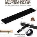 Dreamland 55Inch Black Floating Shelves 10" Deep Wall Mounted Set of 1