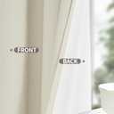 YoungsTex Stone Linen Blackout Curtains 63 Inch Length for Bedroom, Thermal Insulated Black Out Drapes with Grommet Privacy Energy Saving for Living Room, 2 Panels, 52 X 63 Inch