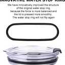 30 oz Tumbler Lids, Fits for 30Oz YETI Rambler, Ozark Trail and More, Koodee 2 Pack Spill-proof Lids,Covers for 30 Ounce Tumbler,Cup (Magenta)