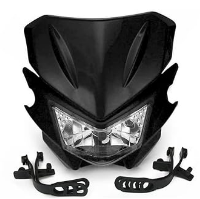 AnXin Dirt Bike LED Headlight,Motorcycle Head Light Universal for KLX300 KX250 KLX140 KLX230R KLX300R KLX110 KX125 KX450F KX250F KDX200 Dirt Pit Bike Supermoto Black