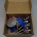 Kodilin 4PCS 304 Stainless Steel Wall Mount Ceiling Mount Pipe Supports,Suitable for OD Pipe 1-1/2"(42-45mm),Adjustable Height 50-100mm,Adjustable Pipe Strap Clamp with Screws