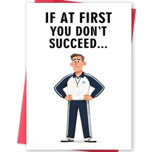 3 x Funny Coach Card Gift for Men, 5x7 inches