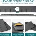 Stone Faucet Mat for Kitchen Sink,Diatomite Kitchen Sink Splash Guard with Raised Feet,Water Absorbent,Durable Protector for Bathroom CounterDark gray