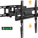 6 Arms TV Wall Mount for 26-65 inch, Full Motion Up Down Swivel Tilt Level Retractable TV Bracket for Flat Curved Max 110 lbs Max VESA 400x400mm, 8"-16" Wood Stud Articulating Wall Mount