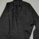 J.VER Womens Dress Shirts Long Sleeve Button Down Shirt Wrinkle-Free Business Casual Blouse Office Work Tops (Small, Black)