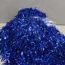 DILIBRA 19 Pcs Metallic Cheerleading Pom Poms for Kids, Cheerleaders Cheer Pom Poms with Baton Handle, Cheering Squad Hand Flower for Adults Team Spirit Sports Game Dancing Party