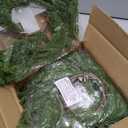 2pcs 6FT Artificial Christmas Decorations Norfolk Pine Real Touch Stems Tree,Indoor Outdoor Garland for Mantle Window Wall Greenery Home Decor