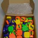 Macarrie 80 Pcs Small Tape Measure Keychains 3 ft/ 1 m Mini Retractable Measuring Tape Bulk with Slide Lock Construction Party Favors for School Prize Bag Filler DIY Projects Office Home Use, 4 Colors
