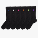 POLO RALPH LAUREN Women's Crew Sport Socks 6 Pack, Size 9