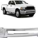 Steel Front Bumper Compatible with 2010-2018 Dodge Ram 2500/3500 Chrome Front Bumper Face Bar W/O Fog Light Holes & Sensor Hole Replacement for CH1002391 68045699AA 68045699AB
