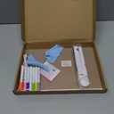 Acrylic Clear Writing Board LED Desk Light Up Dry Erase Board Light Up Board Tablet with Stand 7 Colored Pens 2 Wiping Cloths for Writing List Office