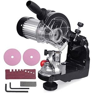 Amazon.com : VEVOR Saw Chain Grinder with Grinding Wheels Chain Grinder 1/8 and 3/16 Inch Electric Chainsaw Sharpener Bench or Wall Mounted : Patio, Lawn & Garden