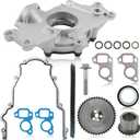 M295 Oil Pump Timing Chain Kit with Gaskets Compatible with Chevy Silverado Avalanche Suburban GMC Sierra Cadillac 4.8L 5.3L 6.0L LS1 LS2 LS3