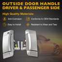 Gledewen Exterior Door Handle Driver & Passenger Side | Replacement for 2003-2009 Nissan 350Z | Replaces# 80607-CD41E, 80607-CD40B, 80606-CD01E