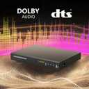 Blu Ray DVD Player Dolby Digital TrueHD/DTS and 1080P Full HD, Play All DVDs and Region A 1 Blu-Rays, Support Max 128G USB Flash Drive + HDMI/AV/Coaxial Output + Built-in PAL/NTSC with HDMI/AV Cable