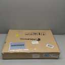 FoldWise Upgraded Folding TV Tray Table - Extra Large & Sturdy Laptop Table for Couch, Height & Angle Adjustable Desk for Dinner, Work & TV - Includes Footrest, Cup Holder, iPad Holder & Edge Stopper ((Black) - Dark Wood Mahogany)