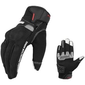 Motorcycle Gloves Inside Integrated Molding Steel Protection for Knuckle for Men and Women, Full Finger Touchscreen Motorbike Gloves for BMX ATV MTB Riding, Road Racing, Cycling, Climbing, Motocross