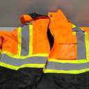 JKSafety Hi-Vis Winter Safety Bomber Jacket for men and women | Winter Safety Jacket Durable and Waterproof | Construction Work Jacket for Winter | Cold Weather PPE | ANSI Class 3 (116-OBlk Medium)