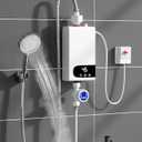 Electric Instant Hot Water Heater Shower Electric Tankless Shower Hot Water Faucet Kitchen Bathroom Instantaneous Water Heater Tap