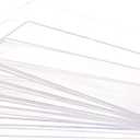 SUT 12 Pack Clear Plastic Serving Trays with Special Shapes, 1510 Rectangle Serving Platters Disposable Food Trays for Weddings and Parties