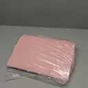 Dahey Over The Door Organizer Boho Nursery Storage Decor Closet Hanging Organizer with Tassels Decoration for Bedroom Nursery Bathroom Apartments Dorm Pantry, 4 Pockets, Pink (Medium)