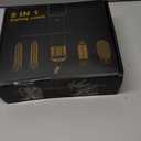 5 in 1 Blow Dryer Brush, Upgrade Hair Dryer Brush Set Negative Ion Air Styler Curling Wrap Air Curler, Hot Air Brush Curling Iron Hair Styling Tools As A Gift for Straight/Curl/Dry/Smooth (Gold)