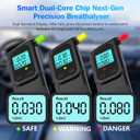 Alcohol Breath Tester for Testing, Portable Alcohol Tester with 20 Mouthpieces