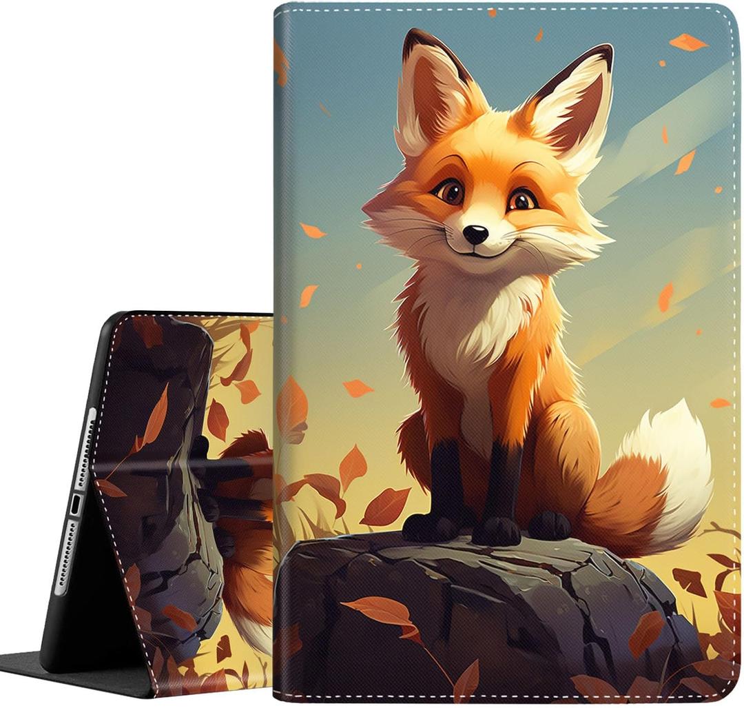 Case for Galaxy Tab A9 Plus  Auto Sleep/Wake Multi-Angle Viewing Slim Folio Stand Cover for Samsung Galaxy Tab A9+/A9 Plus 11 Inch 2023 (SM-X210/X216/X218), Cute Baby Fox