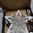 Christmas Decoration Lights, Outdoor Christmas String Lights 320 LED 11.5 Ft Waterfall Tree Light with Big Star Topper 8 Light Modes for Xmas New Year Holiday Garden Yard Indoor Outdoor Decor (Plastic-White)