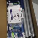 41" Commercial Dust Mop: Large Push Broom Wide Industrial Heavy Duty Hardwood Dry Sweeping Mop with 2 Pads Long Handle for Janitor Indoor Warehouse Gym Cleaning