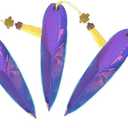 Zoey Weapons Daggers Prop 3D Printed Dart Role Play Props 3pcs Cosplay Weapons (Deep Purple, 3PCS)