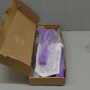 49.2inch Ice Scraper and Snow Brush for Car Windshield,Extendable Snow Removal Tool with Foam Grip and 360 Silicone Brush Head for Car SUV Truck Auto (Purple)