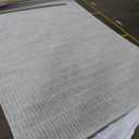 Hand-Tufted 100% Wool Area Rug Unique Modern Geometric Grid Pattern, Soft Plush Textured Carpet for Living Room, Bedroom, Dining Room & Entryway (Blue, 120 In x 96 In)