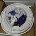 1/4 Water Line, cnaodun with 1/4" OD 39.4ft Water Tubing Reverse Osmosis Quick Connect Fittings Push To Connect Water Tube Fittings for RO Water Filter
