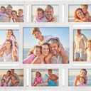 9-Opening White 5x7 Collage Picture Frame Wall Decor Multi-Size
Fits 5x7, 8x10 & 4x6 Photos – Photo Display Frame for Home Wall Mounting Vertically or Horizontally