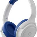 ADOOPE Kids Headphones with Cord-3.5mm Jack 85/94dB Safe Volume Control Built-in Microphone On-Ear Headphones for Kids/Teens/School/Travel/3.5mm Devices(White)