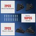 Qty (2) GSNI-5150-50 15in 50lb/223N Universal Gas Strut Spring with Mounting Bracket for RV Storage Door Boat Seat Engine Hatch Cover, SPD-GS-5150-50 Lift Support Shock for RV Basement Door