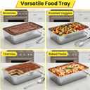 12 Pcs 9 x 6 Inch Stainless Steel Loaf Pans for Baking, Heavy Duty Bread Baking Pan Set, Rectangular Loaf Tins for Homemade Bread, Meatloaf, Cakes and Brownies, Oven and Dishwasher Safe