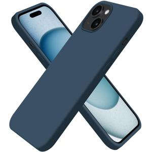 for iPhone 15 Case Liquid Silicone Slim Shockproof Protective Cover 6.1 Inch Anti-Scratch Drop Protection,Cobalt Blue