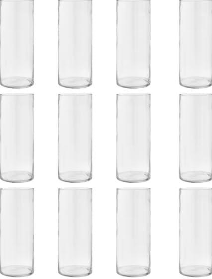 7 inch Cylinder vase, Set of 12