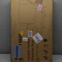 HOPERAN Dual-Sided Heated Stadium Seats for Bleachers with Back Support, 3 Levels Heating Bleacher Seats with Backs and Cushion Wide, 5 Pockets Portable Stadium Chair for Outdoor Sports (Orange) (21" Regular)