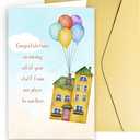 New Home Greeting Card - Funny Moving All Your Stuff Housewarming Card Congratulations with Gold Envelope & Seal for Friends, Coworkers, Relatives