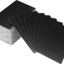 PATIKIL 100 Pack Metal Business Cards Blank, 0.45mm Thick 3.4x2.1 Inch Aluminum Laser Engrave Printable Name Card for Custom DIY, Matte Black